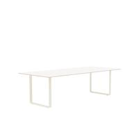 Muuto Table à manger 70/70 255x108 cm White laminate-Plywood-Sand