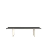Muuto Table à manger 70/70 295x108 cm Black linoleum-Plywood-Sand