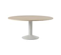 Muuto Table à pied central Midst Oiled oak-grey. Ø160 cm
