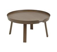 Muuto Table Around grande teintée brun foncé