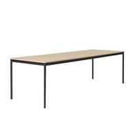 Muuto Table Base carrée - Chêne placage - blanc - Bord en contreplaqué - XL