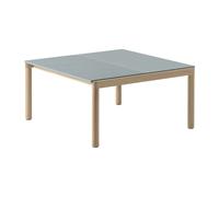 Muuto Table basse Couple 1 Plain-1 Wavy 80x84x40 cm Pale blue-oak