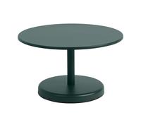 Muuto Table basse Linear Steel Dark green. Ø70x40 cm