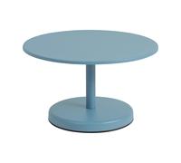 Muuto Table basse Linear Steel Pale blue. Ø70x40 cm