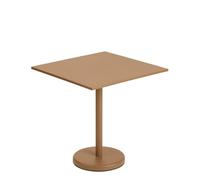 Muuto Table en acier Linear 70x70 Burnt orange