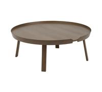 Muuto Table d'appoint Around extra large Brun foncé tacheté