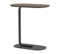 Muuto Table d'appoint Relate 60.5 cm Chêne fumé-noir