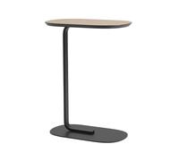 Muuto Table d'appoint Relate H: 73.5 cm Oak veneer-Black