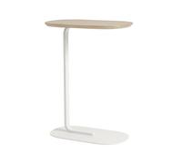 Muuto Table d'appoint Relate H: 73.5 cm Solid oak-Offwhite