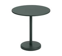 Muuto Table en acier Linear Ø70 cm Dark green