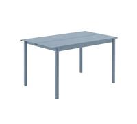 Muuto Table Linear steel table 140x75 cm Pale blue