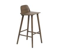 Muuto Tabouret de bar 65 cm Nerd Stained dark brown