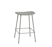 Muuto Tabouret de bar Fiber Tube 65 cm dusty green
