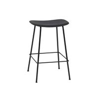 Muuto Tabouret de bar Fiber Tube 65 cm noir