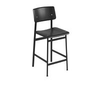 Muuto Tabouret de bar Loft - noir - Hauteur d'assise 65 cm