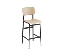 Muuto Tabouret de bar Loft oak. haut. structure en acier noir
