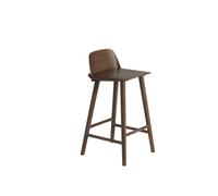 Muuto Tabouret de bar 65 cm Nerd Stained dark brown