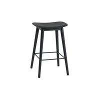 Muuto Tabouret Fiber counter 65 cm black. pieds noirs