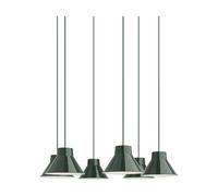 Muuto Top Pendant Cluster 6 suspension Vert foncé. Ø21 cm