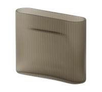 Muuto Vase Ridge vas verre gelé 16.5 cm Taupe