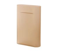 Muuto Vase Ridge vas verre gelé 48.5 cm Orange clair