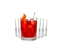 MUVELL Lot de 6 verres Tumbler “Germany” - 300 ml - verres à eau et à whisky - verre épais 3 mm, cristal clair- verres à cocktail robustes - coffret cadeau élégant