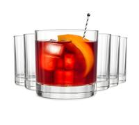 MUVELL Lot de 6 verres Tumbler “Japan” - 300 ml - verres à eau et à whisky - verre épais 3 mm, cristal clair et - verres à cocktail robustes - idée cadeau élégante