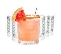 MUVELL Lot de 6 verres Tumbler “Mexico” - 280 ml - verres à eau et à whisky - verre épais 3 mm, cristal clair- verres à cocktail robustes - coffret cadeau élégant