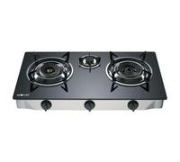 Muvip Brûleurs secondaires pour barbecues et fumoirs de la marque Modèle Cuisine à gaz Inox 3 feux - Verre trempé - Allumage piézoélectrique - Brûleur en fonte amovible
