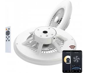Muvit MIOCLA001, Plafonnier intelligent, Wi-Fi, Blanc, Blanc froid, Blanc chaud, 3000 K, 5500 K