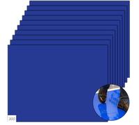 MUXHEL Lot de 10 tapis adhésifs bleus de 43,2 x 33 cm avec 30 feuilles adhésives par tapis, tapis de chaussures adhésifs pour laboratoire, hôpital, médical, construction, bureau, salle de sport