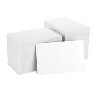 MUXHEL Lot de 200 cartes PVC blanches vierges, cartes plastiques CR80, cartes d'identité professionnelle en plastique, compatibles pour imprimantes de cartes d'identité - 30 mil, 760 microns