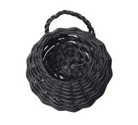MUXZSIZ Jardinière suspendue fantaisie en osier tressé, élégante et légère | idéale pour plantes grasses, pot de fleurs décoratif en osier tressé, rebord de fenêtre, maison, jardin, terrasse,