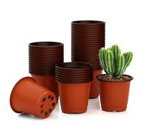 Muyurra, Pots de Semis, 100 Pièces, Pots Plastique Plante, Mini Pots De Fleur, Pots Semis Plastique, Aération Optimale Pour Semis, Repiquage Et Transplantation - Professionnels & Amateurs De Jardinage