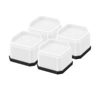 MUZIT Rehausseur de Meubles, rehausseurs lit, Bloc Levage carré Robuste empilable jusqu'à en Plastique 2 Pouces for Bureau, Chaise, Table, Pieds canapé(White,2 inch)