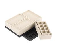 MUZIT Rehausseurs de Meubles, Paquet 4 rehausseurs lit rectangulaires, réglables Robustes à Bord Complet 2,95 Pouces for Table canapé-lit et élévateur canapé(Apricot,1.6")