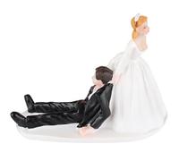 Muzrunq Gâteau de Mariage Bride et gâteau de marié Topper, Le marié ne Peut Pas échapper à Un Topper de Mariage pour Les gâteaux, Un gâteau de résine réaliste et drôle pour la fête, la Maison et Plus