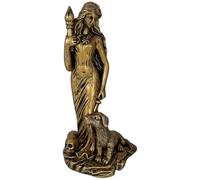 Muzrunq Statue d'Hécate Déesse Grecque en résine avec Son Chien Statues d'Hécate 3, 9x7, 9 Pouces Artisanat 'autel de Sorcellerie Statue de déesse Bureau créative, décor 'autel, décoration Maison.