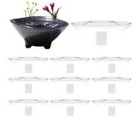 Muzrunq Support de Composition Florale Flottant créatif, Organisateur de Fleurs, Support tiges, Petit Vase hydroponique, 10 pièces pour Mariages, événements, décoration la Maison, 70x26mm