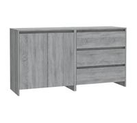 MVS Buffet Bahut de salons 2 pcs - sonoma gris - bois d'ingénierie Design 2025|830703