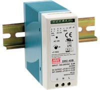 Mean Well Bloc d'alimentation DRC-40A Rail DIN 13,8 V/DC 1,9 A 40 W 2 sorties 1 pièce