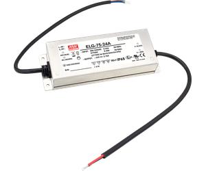 MW ELG7524B3W - Alimentation à découpage à LED, ELG, 75,6 W, 24 V c.c., 3,15 A