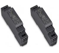 MW MEAN WELL HDR-15-24, 220 V, noir. (Lot de 2)