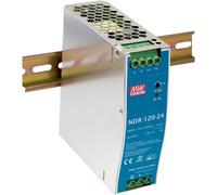 MW Mean Well MEAN WELL NDR-120-24 Alimentation rail DIN 24 V/DC 5 A 120 W Nbr. de sorties:1 x Contenu 1 pc(s)