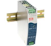 MW SDR-75-12 - Alimentation à découpage, rail DIN, 75 W, 12 V / 6,3 A
