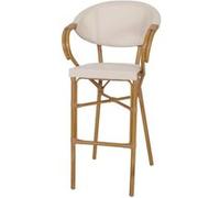 MWlab Tabouret haut avec un style bistrot - modèle 082 - beige G