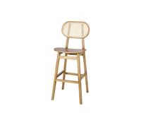 MWlab Tabouret haut en bois avec un style bistrot - modèle 068 - naturel