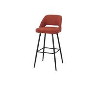 MWlab Tabouret haut tapissé avec un style Mid Century - modèle 066 - terracotta