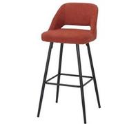 MWlab Tabouret haut tapissé avec un style Mid Century - modèle 066 - terracotta