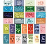 MWOOT Lot de 90 Cartes de Notes avec Citation de Motivation, Cartes de Vœux d'Encouragement pour Cadeaux Scolaires, Mini Motivational Quote Note Cards pour étudiants, Enseignants (30 Styles)